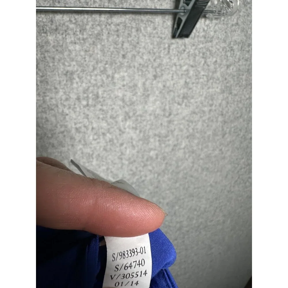 Athleta Medium Womens Running Shorts Biker Blue Black Gym Elastic Pull On - Picture 16 of 16